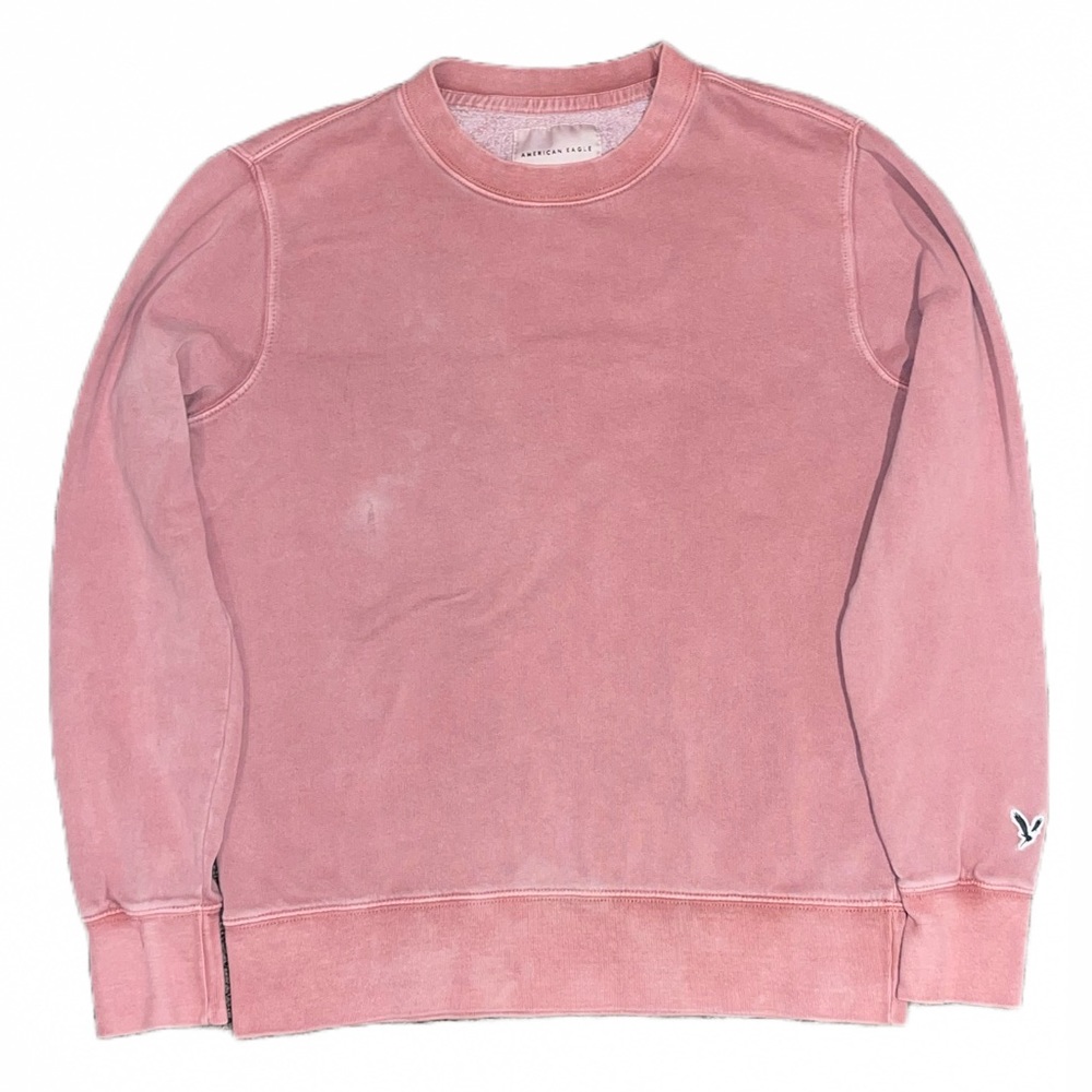 American Eagle Fleece Pink/Coral Sweatshirt Men's Size S Sweater Super Soft - Picture 2 of 2